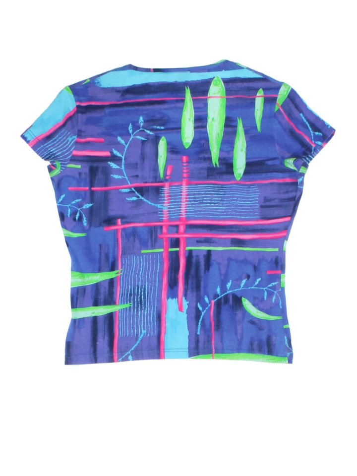 Y2K Kenzo Abstract Print T-Shirt (Size S)