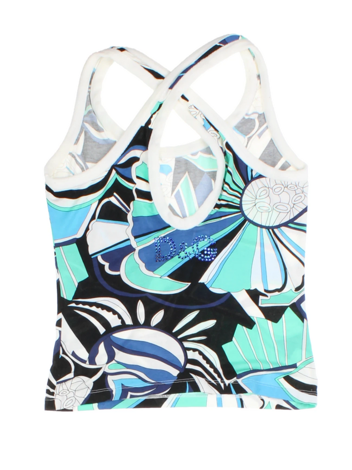 Y2K D&G Abstract Print Tank Top (Size M)