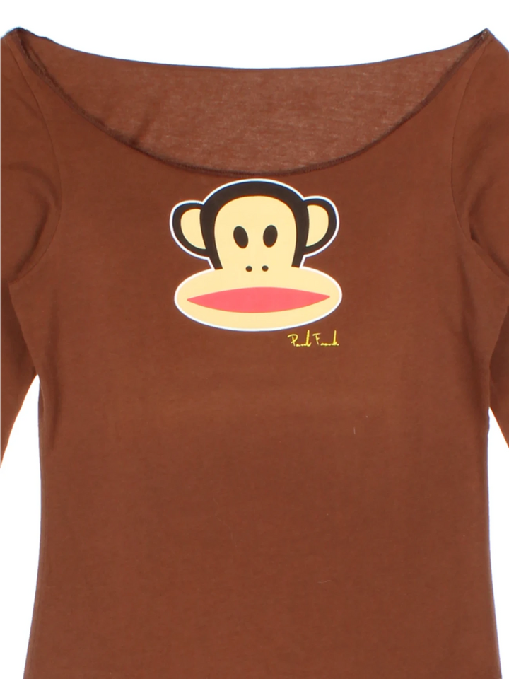 Y2K Paul Frank Long Sleeve T-Shirt (Size S)
