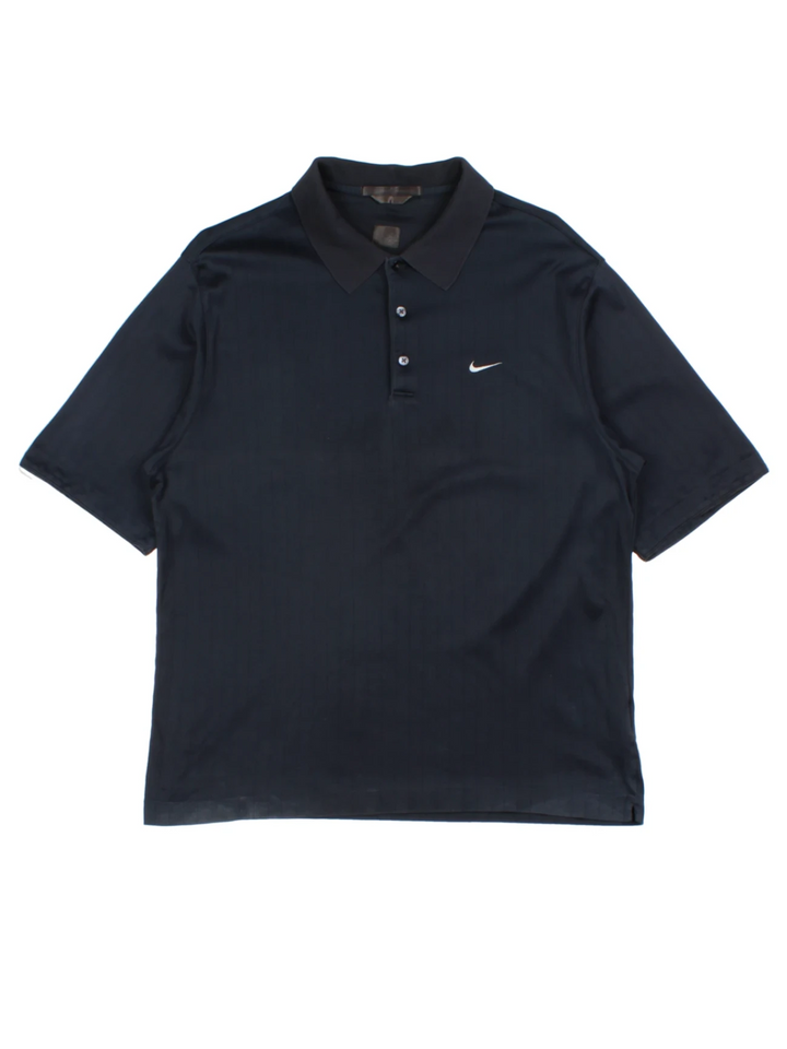 00's Nike Embroidered Swoosh Polo Shirt (Size M)