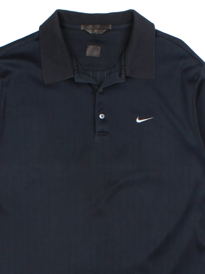 00's Nike Embroidered Swoosh Polo Shirt (Size M)