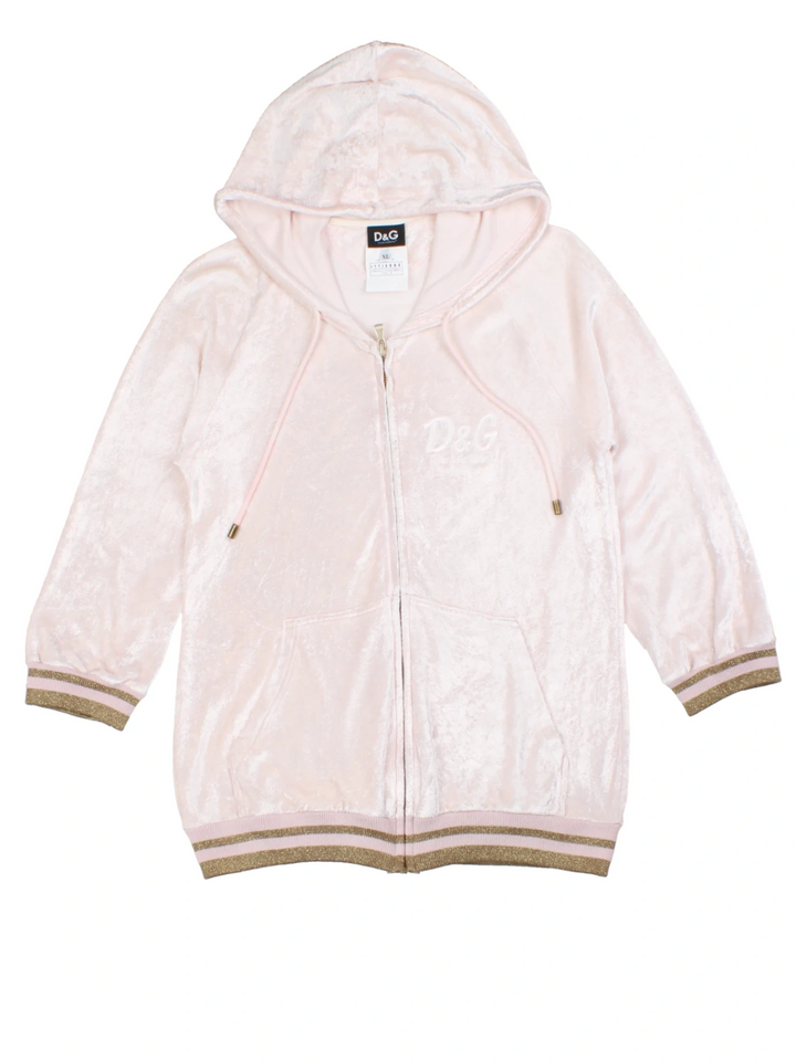 Dolce & Gabbana Velour Hoodie (Size L)