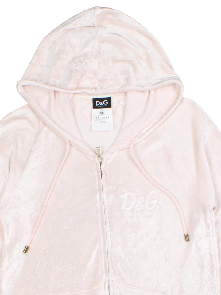 Dolce & Gabbana Velour Hoodie (Size L)