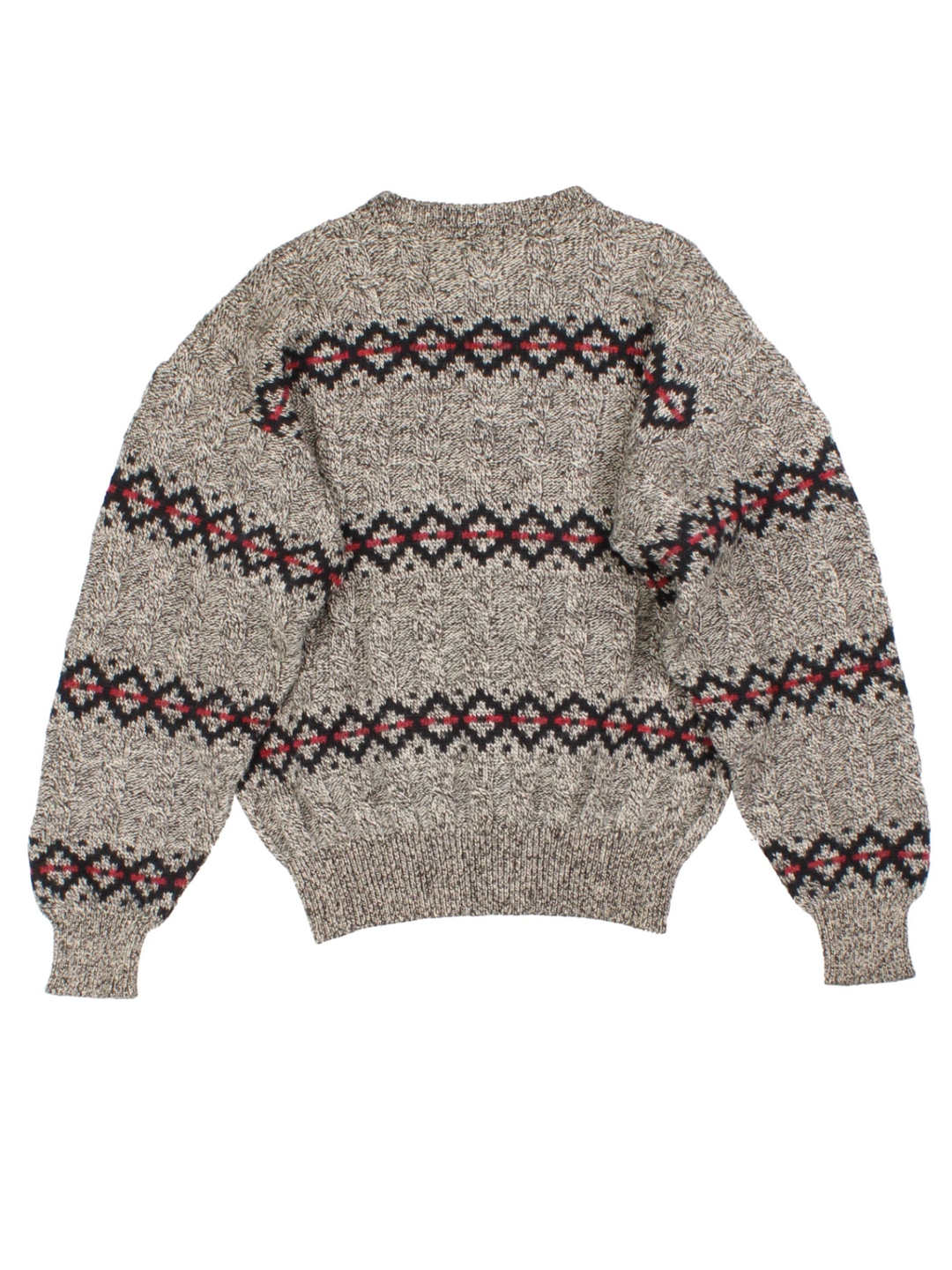 Paul and Shark Grey Fair Isle Jumper (Size M)