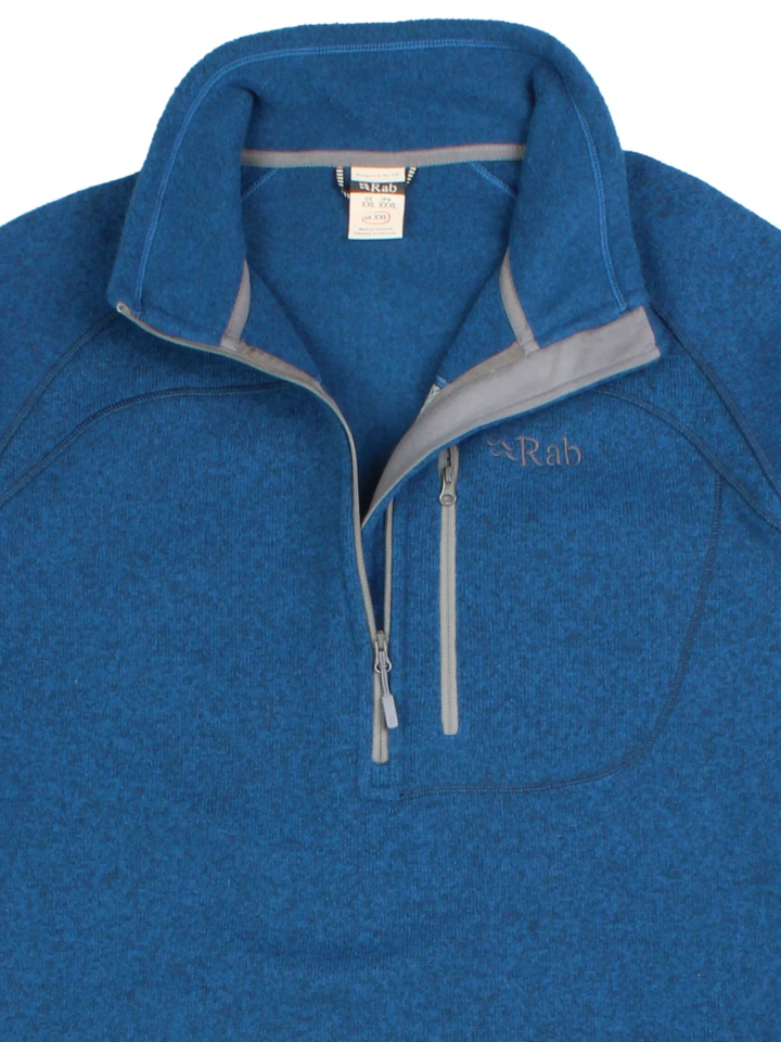 Rab Blue Quest 1/2 Zip Fleece (Size XL)