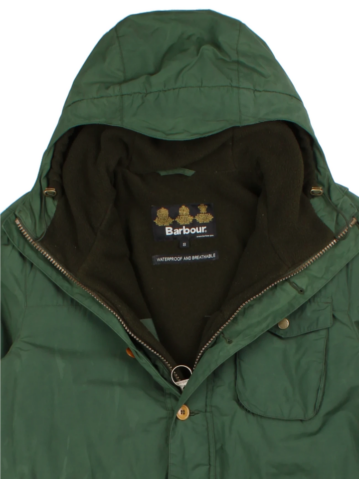 Barbour Green Hooded Parka (Size S)
