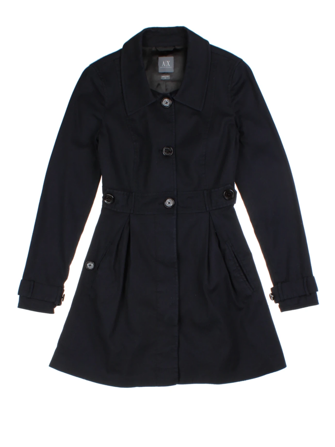 Y2K Armarni Exchange Trench Coat (Size XXS)