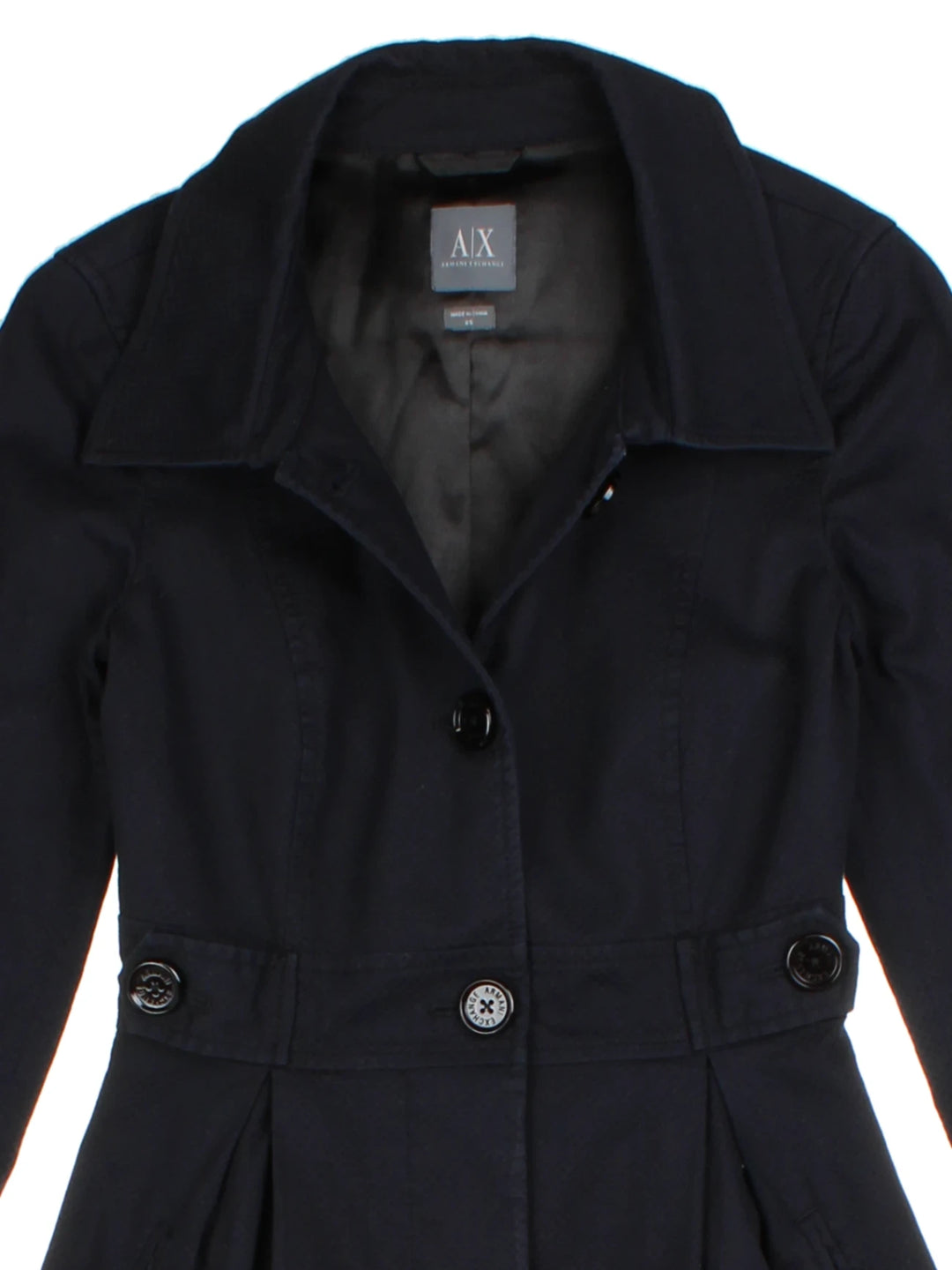 Y2K Armarni Exchange Trench Coat (Size XXS)