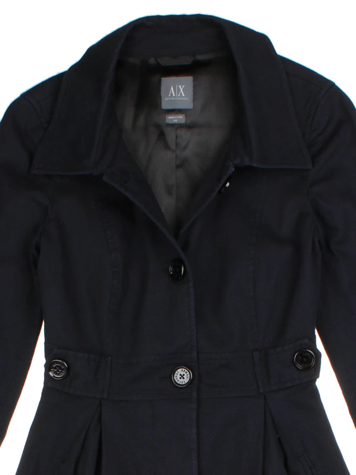 Y2K Armarni Exchange Trench Coat (Size XXS)