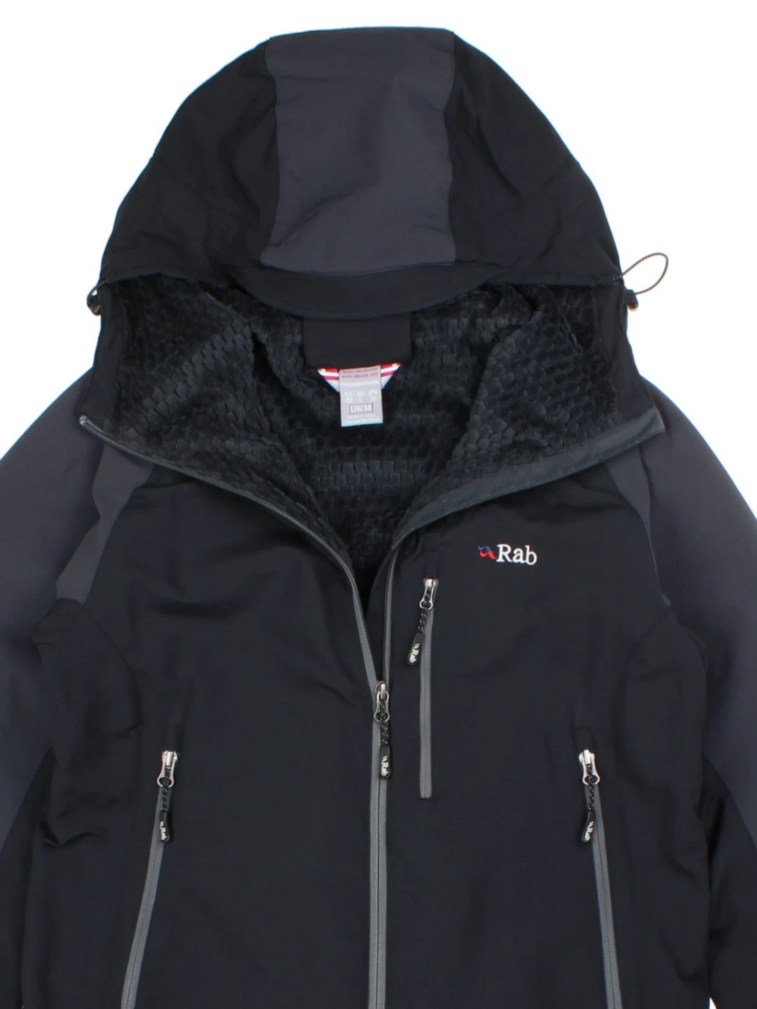 Rab Vapour Rise Black Soft Shell Jackey (Size M)
