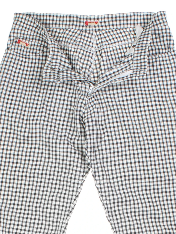 Y2K Guess Gingham Capri Trousers (Size S)