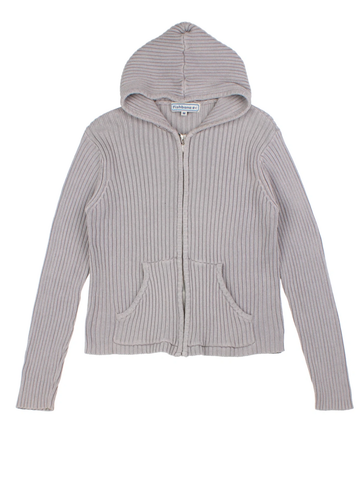 Y2K Knit Hooded Cardigan (Size M)