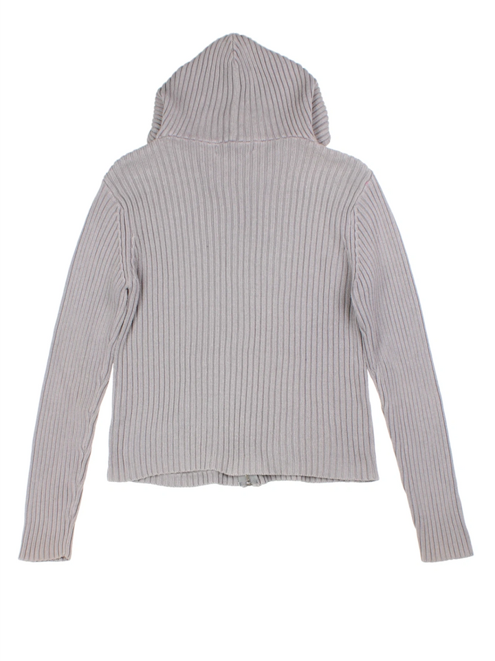 Y2K Knit Hooded Cardigan (Size M)
