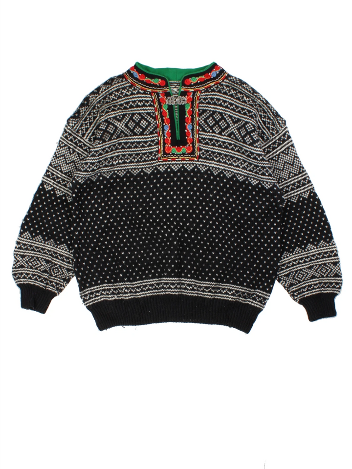 Vintage Wool Pullover Jumper (Size L)