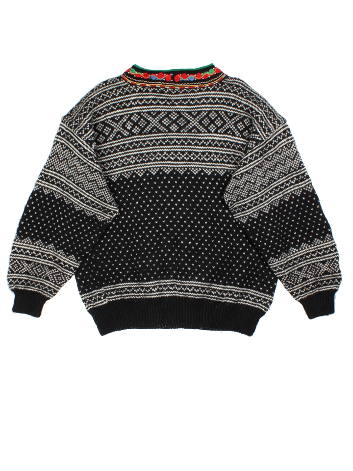 Vintage Wool Pullover Jumper (Size L)