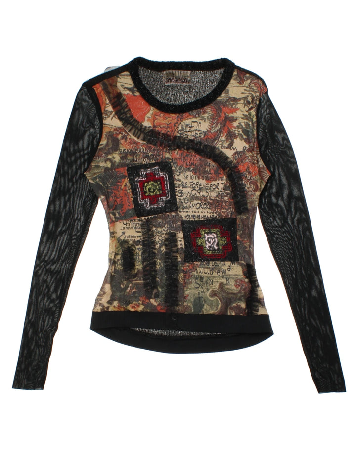 Y2K Mesh Top (Size M)