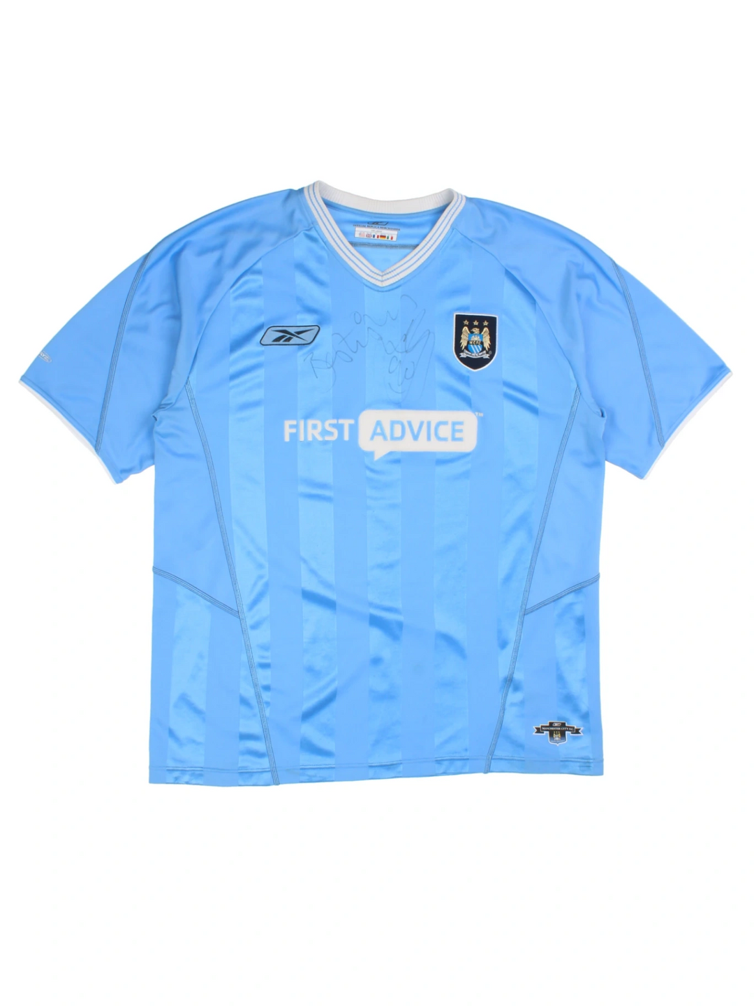 03/04 Reebok Manchester City Home Football Shirt (Size L)