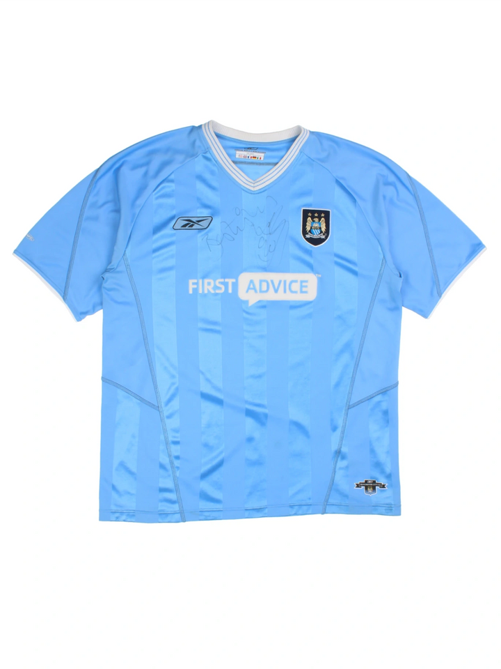 03/04 Reebok Manchester City Home Football Shirt (Size L)