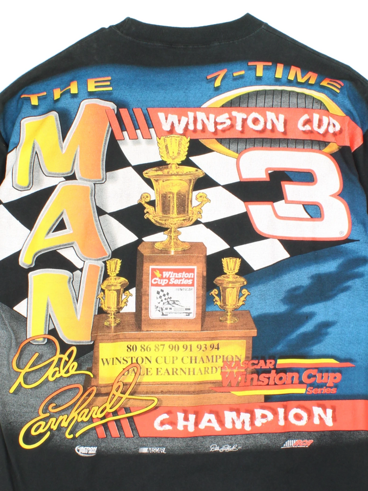 90's Dale Earnhardt NASCAR All Over Print T-Shirt (Size XL)