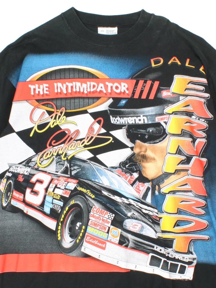 90's Dale Earnhardt NASCAR All Over Print T-Shirt (Size XL)