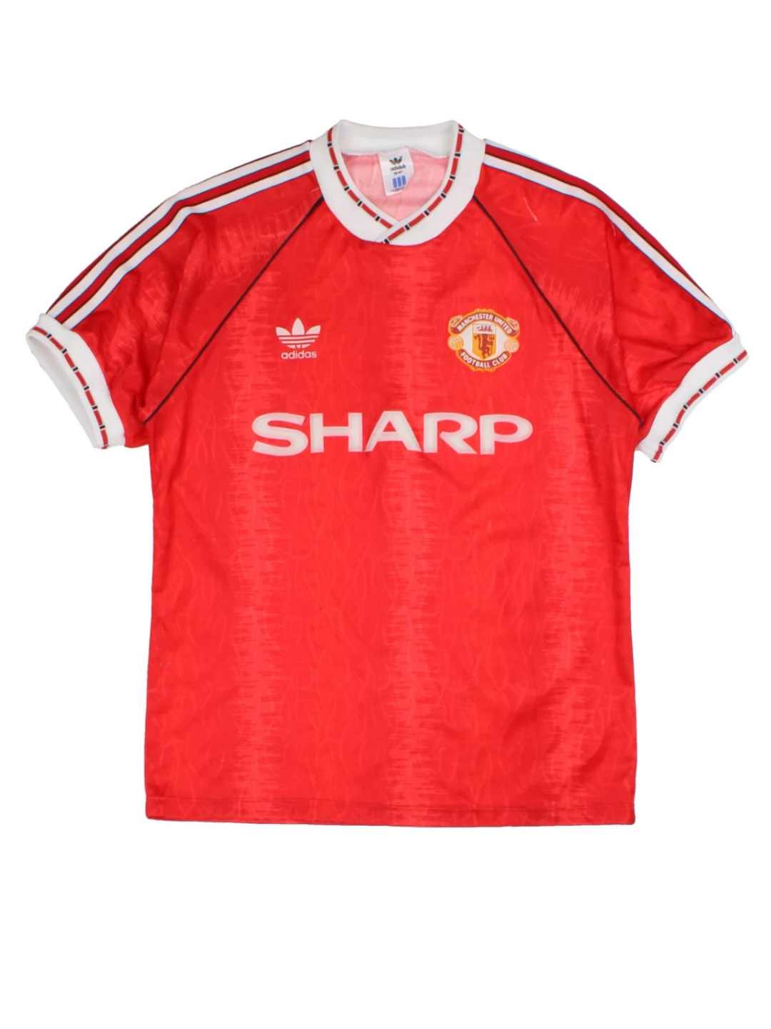88/90 Adidas Manchester United Home Football Shirt (Size S)