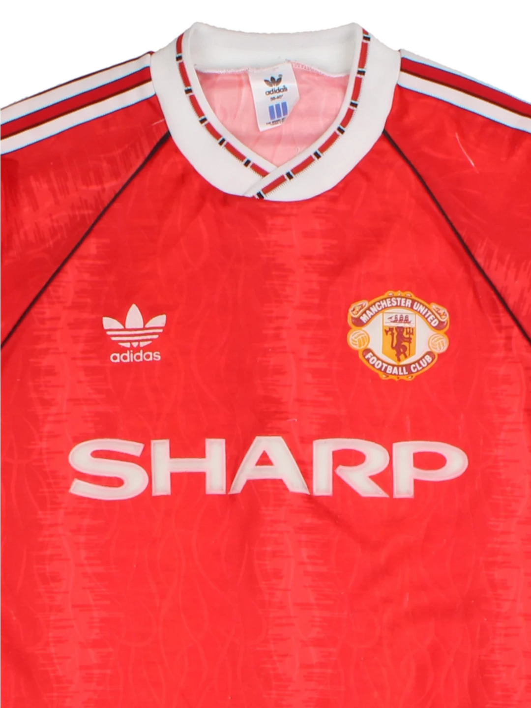 88/90 Adidas Manchester United Home Football Shirt (Size S)