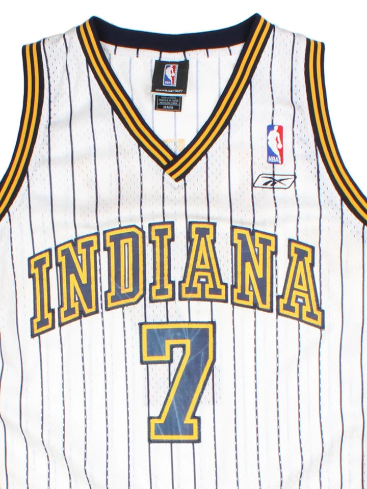 00's Reebok Indiana Pacers NBA Home Jersey (Size M)