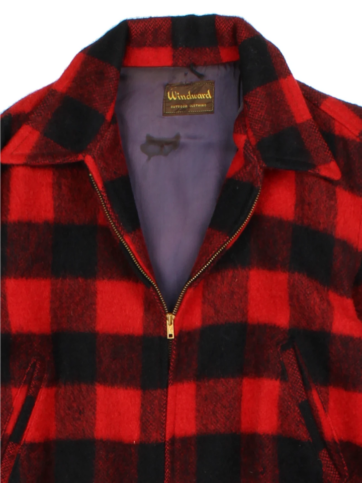 50's Winward Buffalo Check Bomber Jacket (Size S)