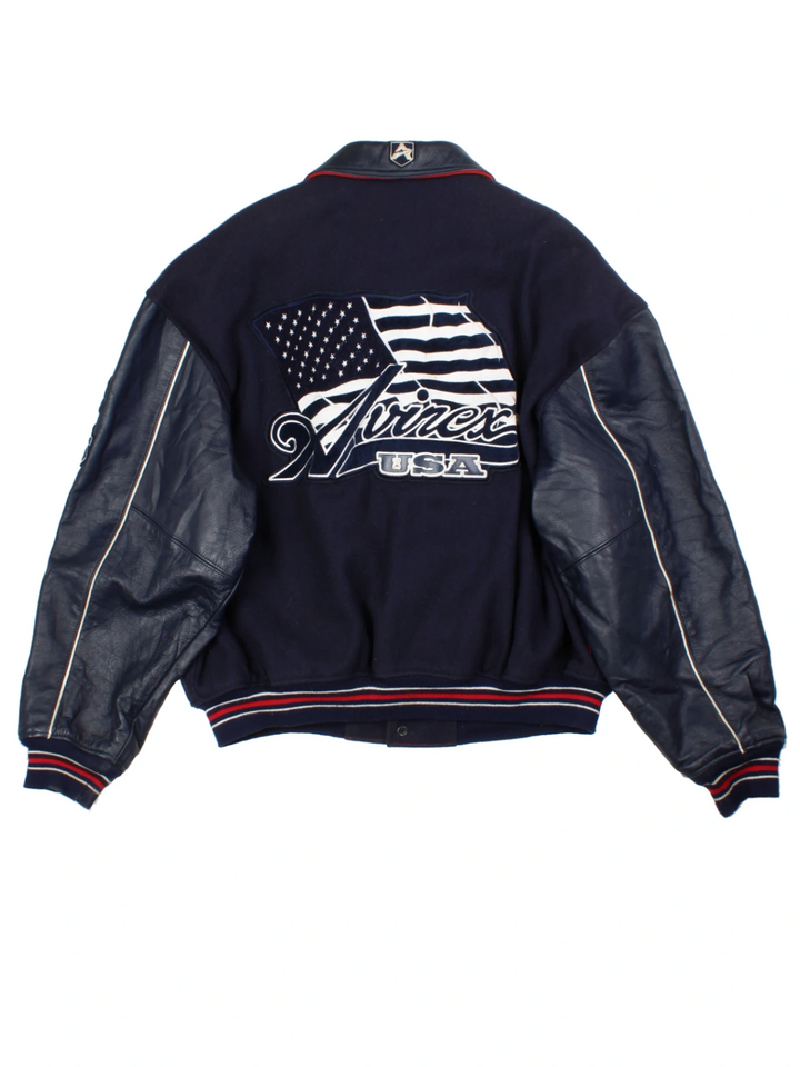 Avirex USA Navy Varsity Jacket (Size XXXXL)