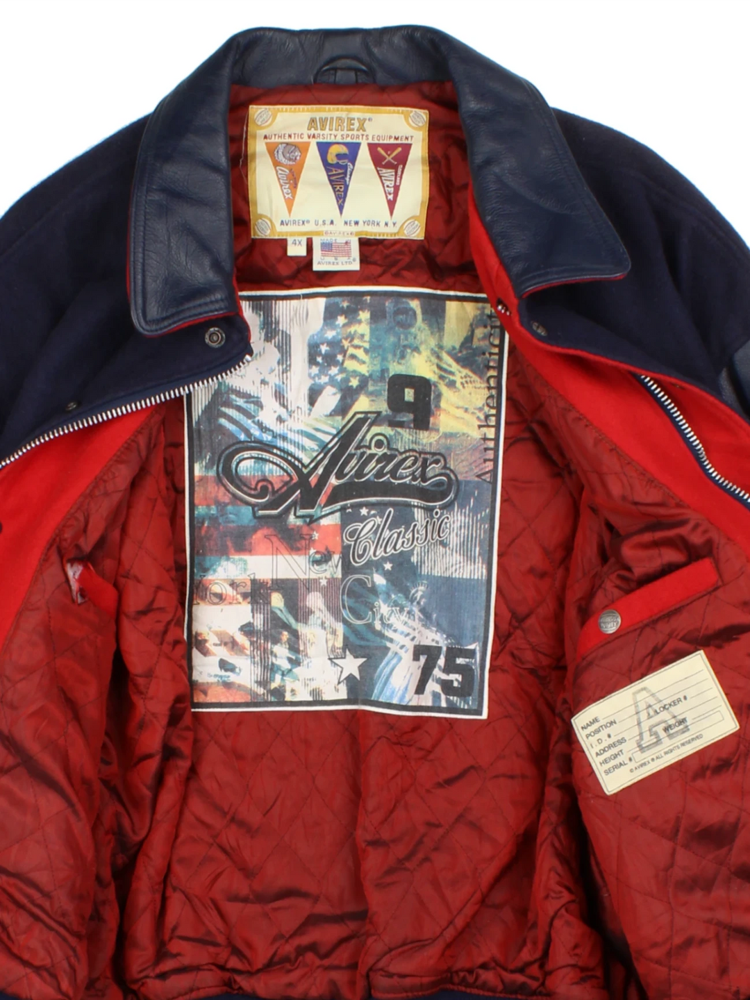 Avirex USA Navy Varsity Jacket (Size XXXXL)