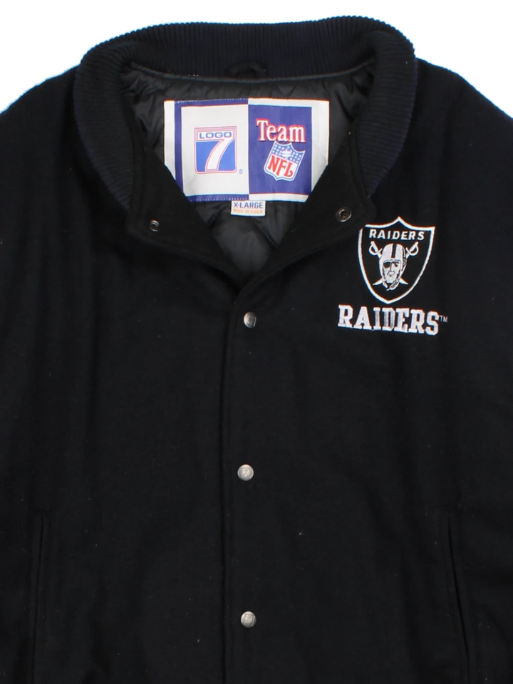 90's Oakland Raiders NFL Varsity Jacket (Size XL)