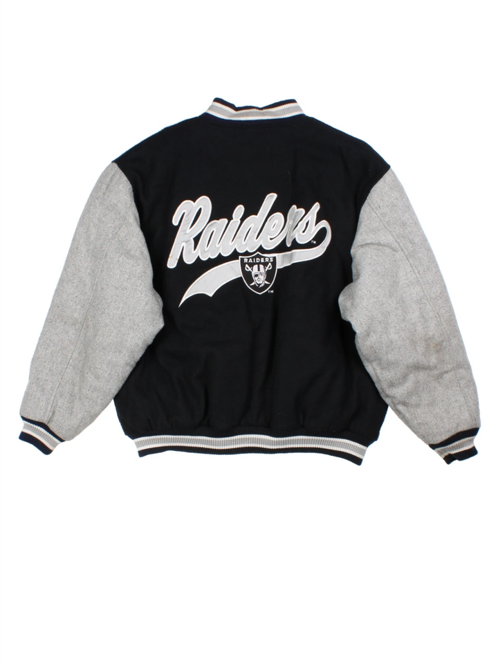 90's Oakland Raiders NFL Varsity Jacket (Size XL)