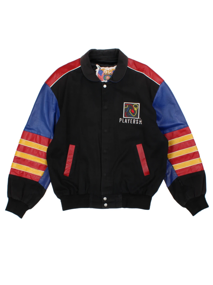 90s NFL Players Inc. Bomber Jacket By Jeff Hamilton (Size L)