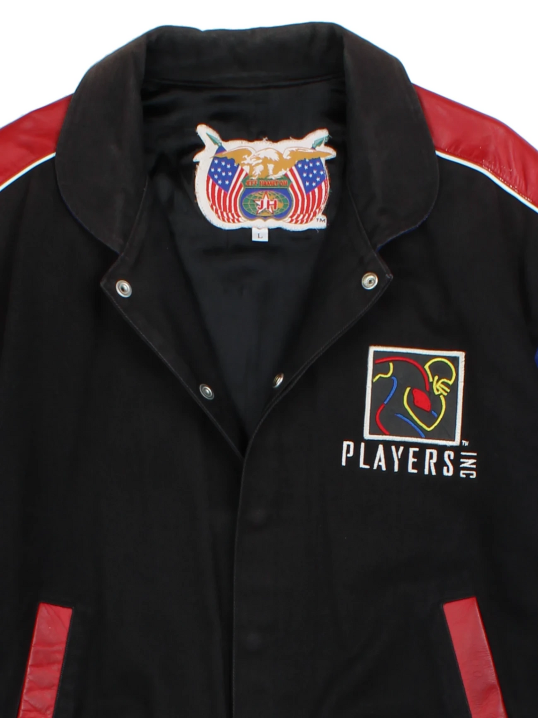 90s NFL Players Inc. Bomber Jacket By Jeff Hamilton (Size L)