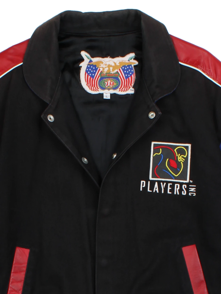 90s NFL Players Inc. Bomber Jacket By Jeff Hamilton (Size L)