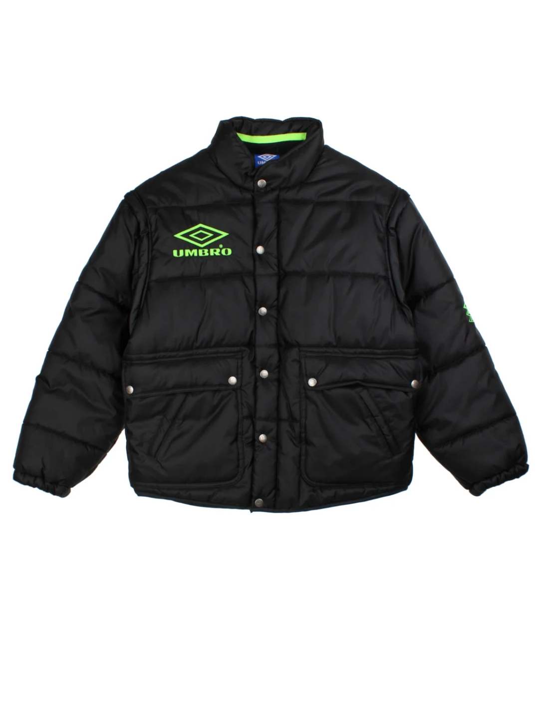 90's Umbro Training Puffer Jacket Detatcable Sleeves (Size M)