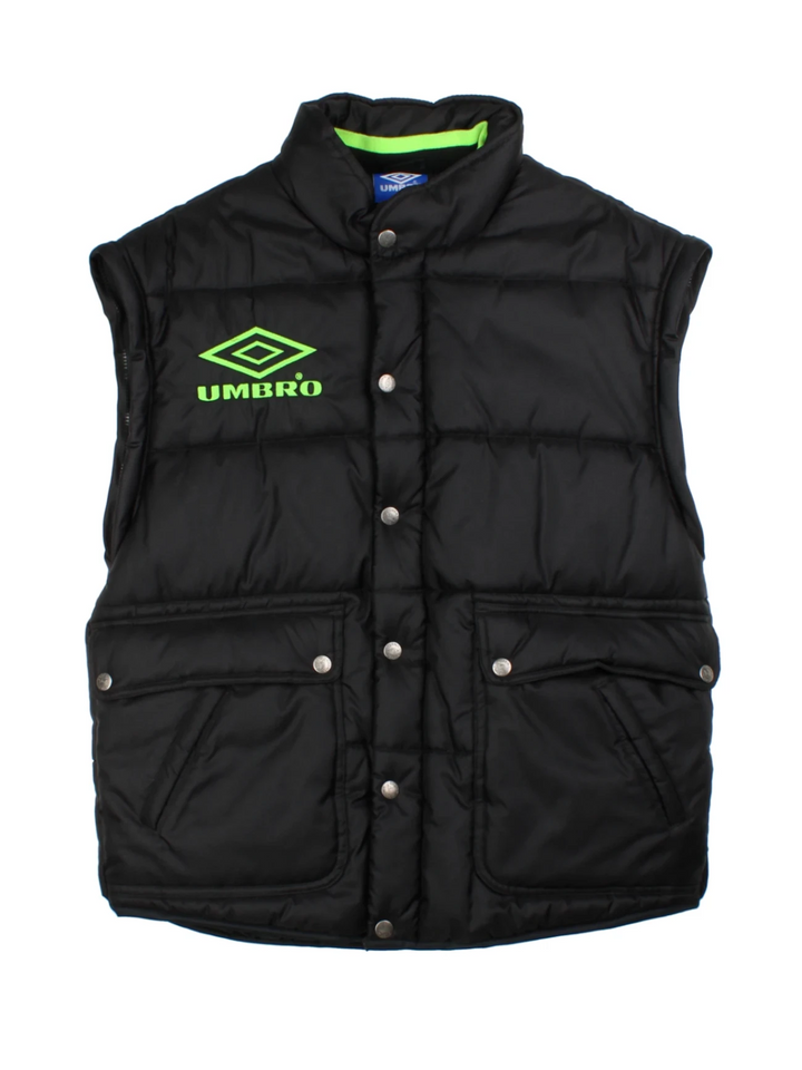 90's Umbro Training Puffer Jacket Detatcable Sleeves (Size M)