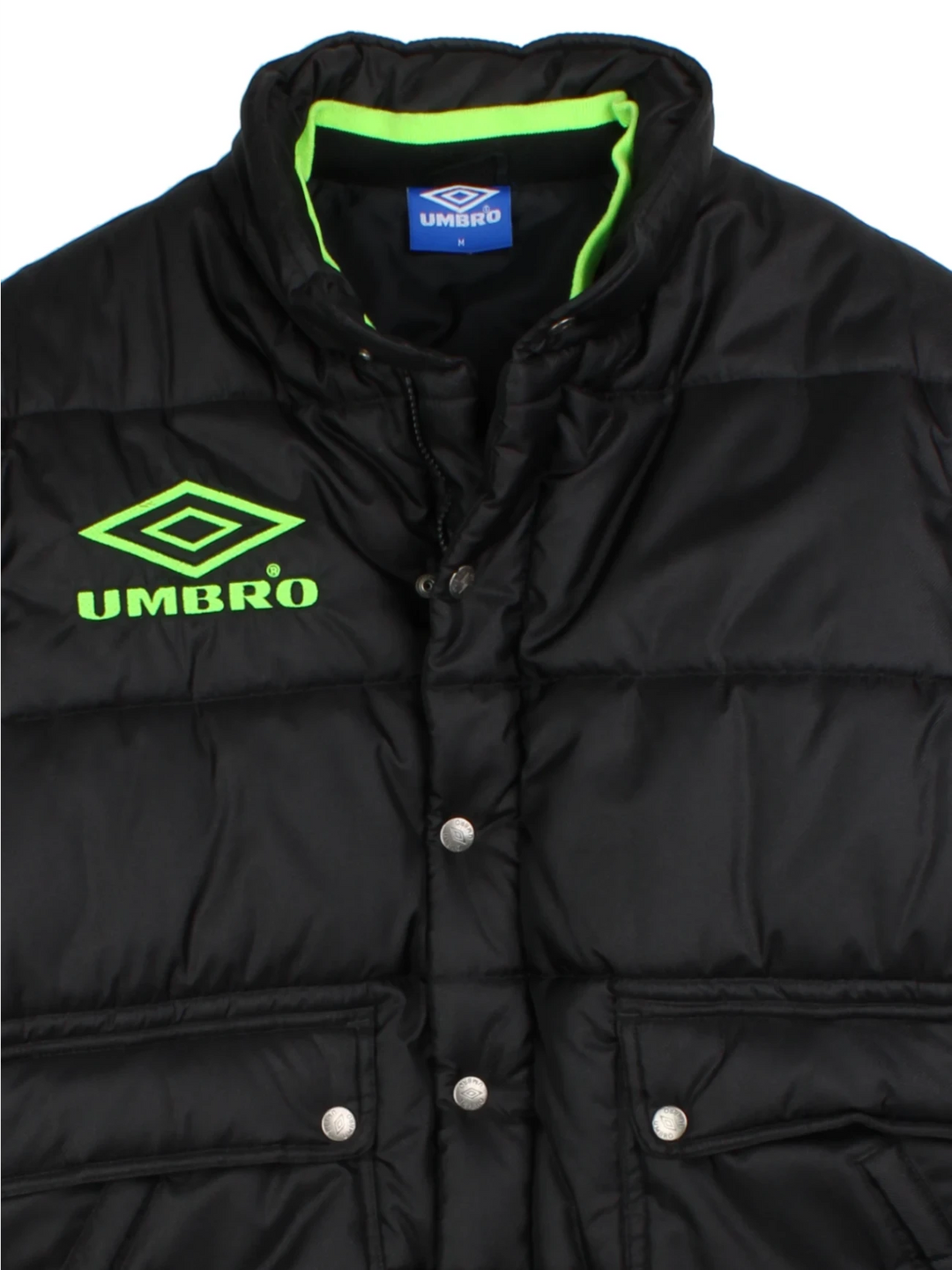 90's Umbro Training Puffer Jacket Detatcable Sleeves (Size M)