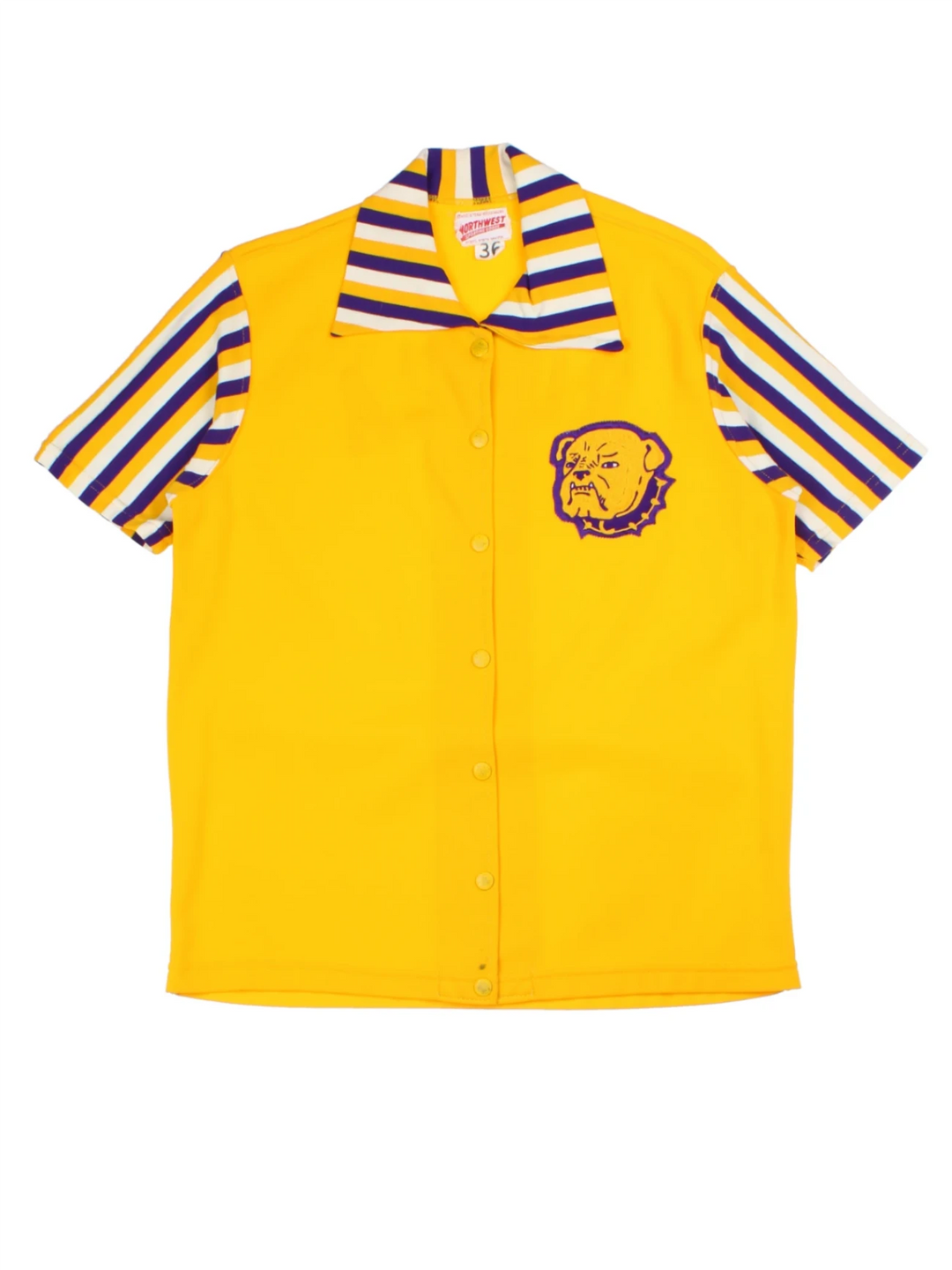 70's Rolla Yellow Bowling Shirt (Size S)