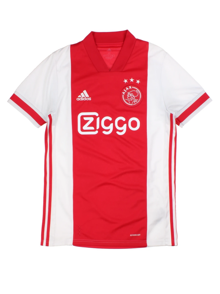 20/21 Adidas Red Ajax Amsterdam Home Football Shirt (Size M)