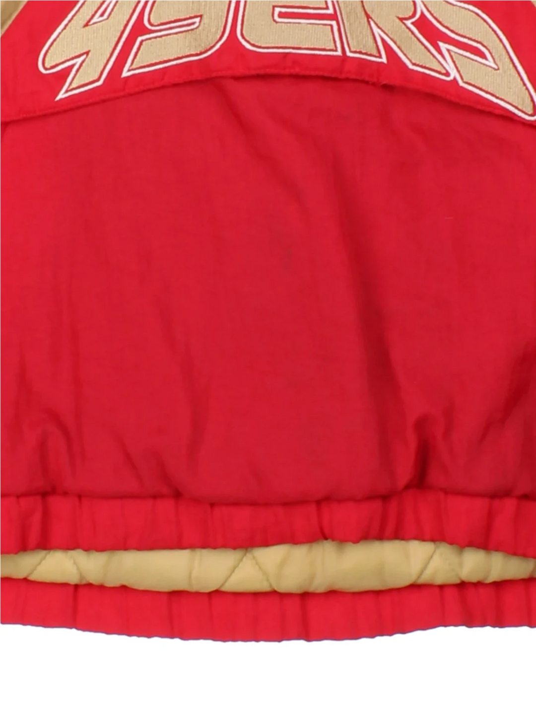 90's Starter San Francisco 49ers Red Hooded Jacket (Size L)