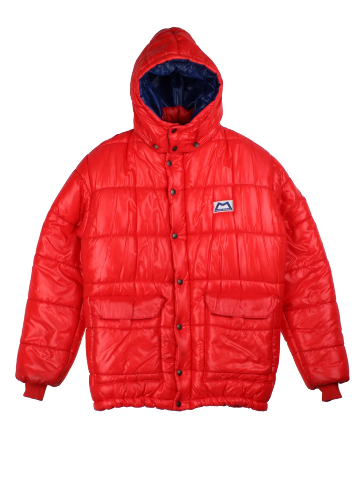 80s Mountain Equipment Cerro Torre Red Down Puffer Jacket (Size M)