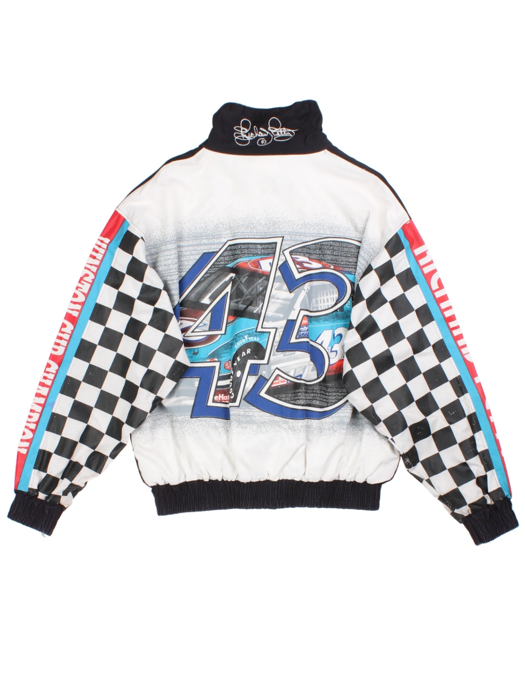 80s Richard Petty NASCAR Black Racing Jacket (Size M)