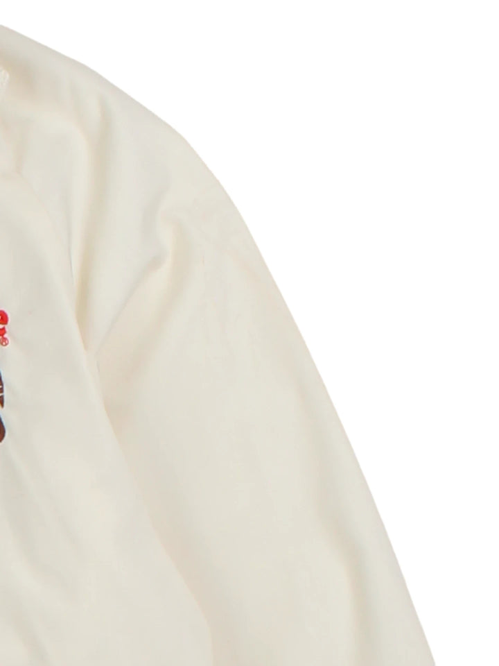 70s King Louis Prime Timers White Bomber Jacket (Size M)