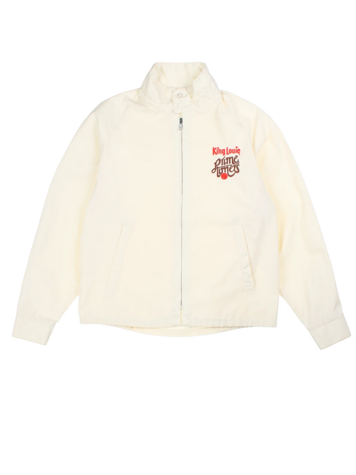 70s King Louis Prime Timers White Bomber Jacket (Size M)