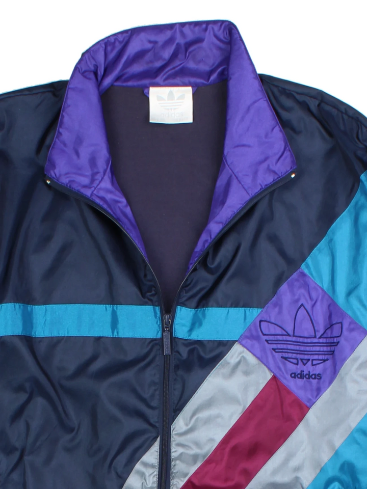 90s Adidas Colorblock Embroidered Tracksuit (Size L)