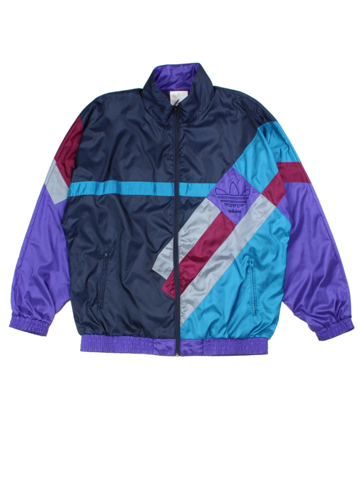90s Adidas Colorblock Embroidered Tracksuit (Size L)