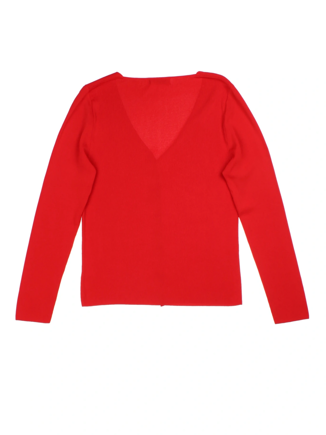 Y2K Red V-Neck Cardigan (Size M)