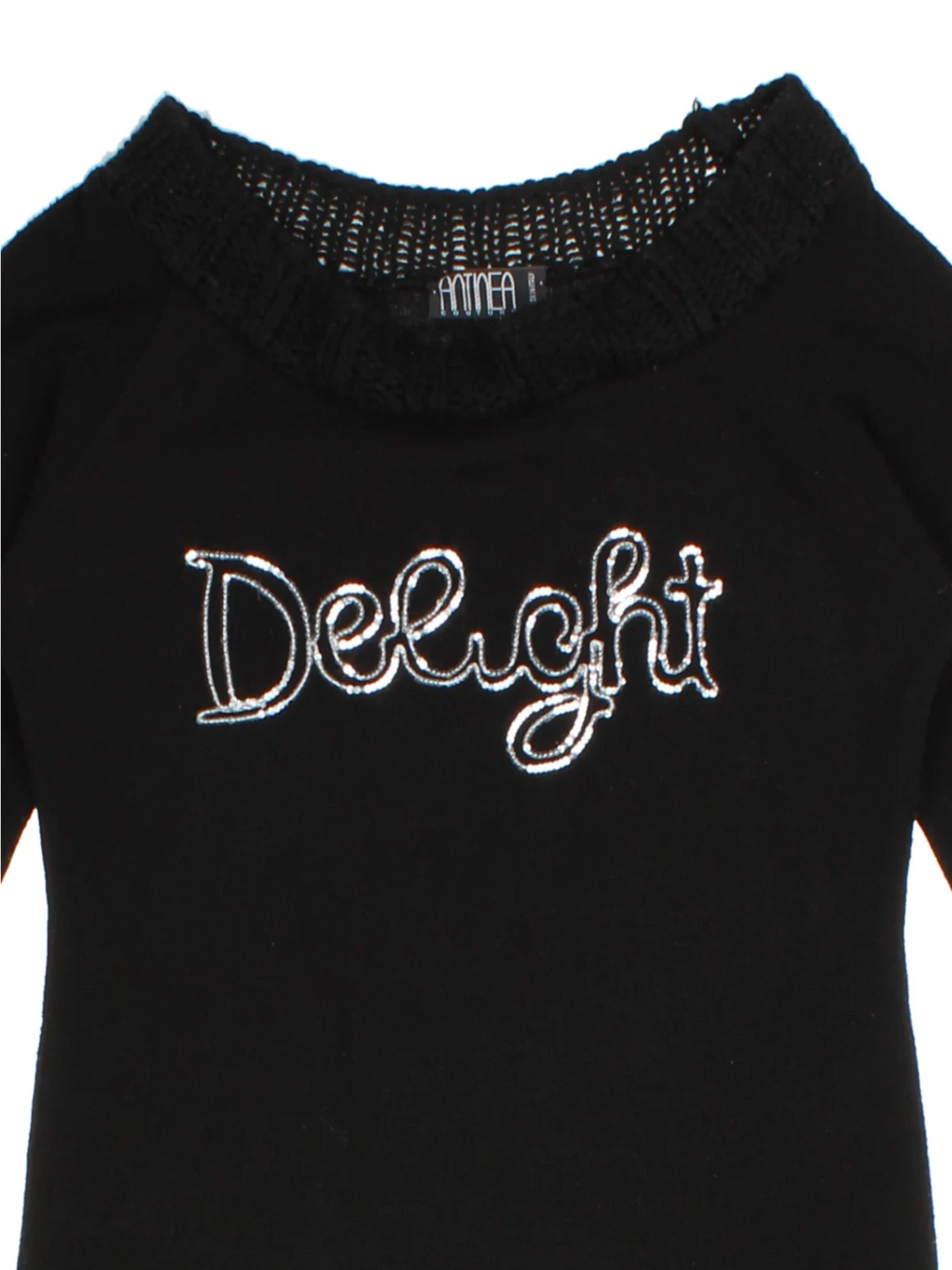 Y2K Black Graphic Jumper (Size M)