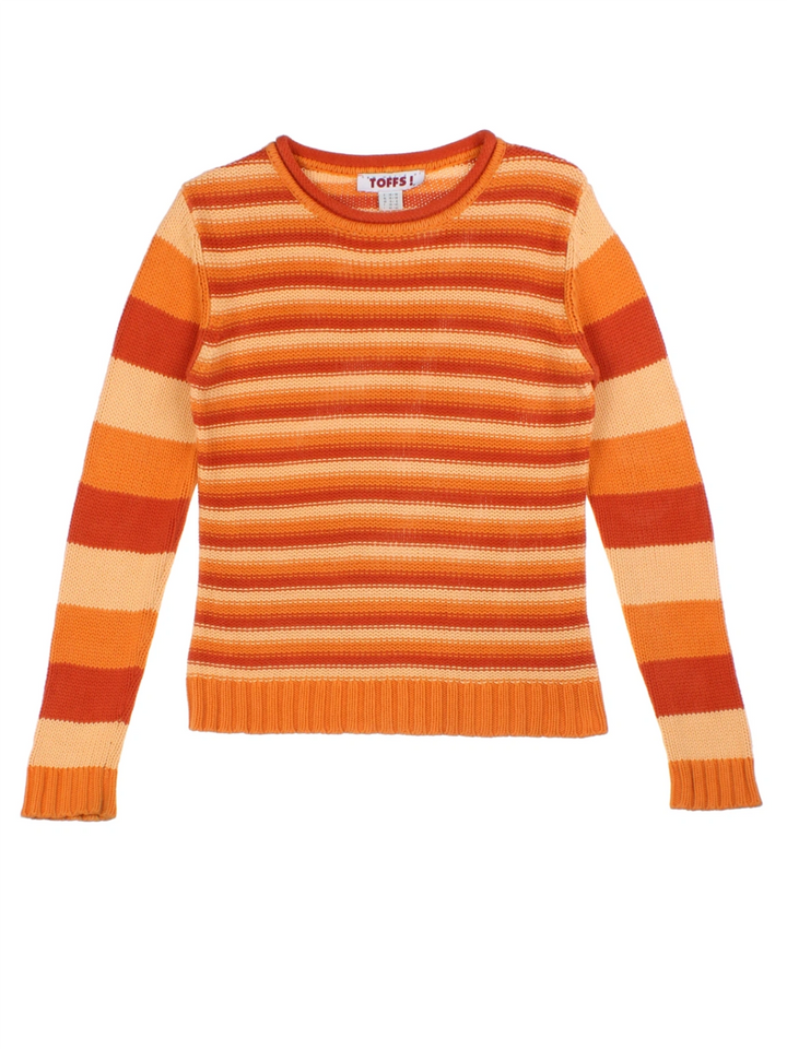 Y2K Orange Jumper (Size S)